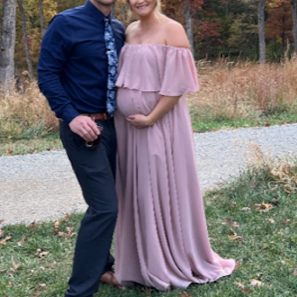 Revelry Abigail maternity bridesmaid dress